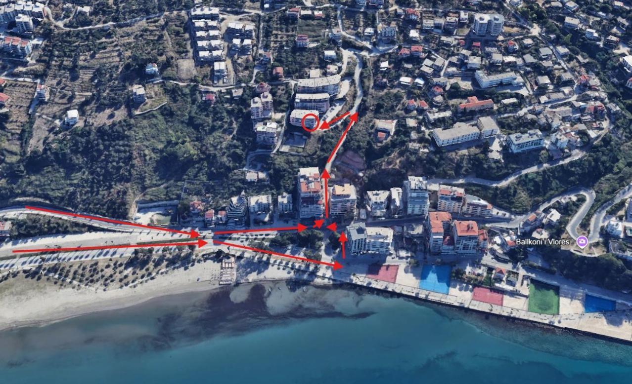 Sea View Apartment Vlorë Eksteriør bilde